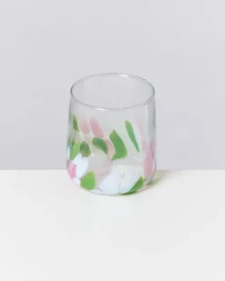 Clearance Motel a Miio Alegria - Glass Small Big Drops Pink Green drops rosa grün