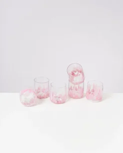 Fashion Motel a Miio Alegria - Set Of 6 Glasses Small Big Drops Pink big drops rosa