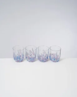 New Motel a Miio Alegria - Set Of 4 Glasses Large c drops lila