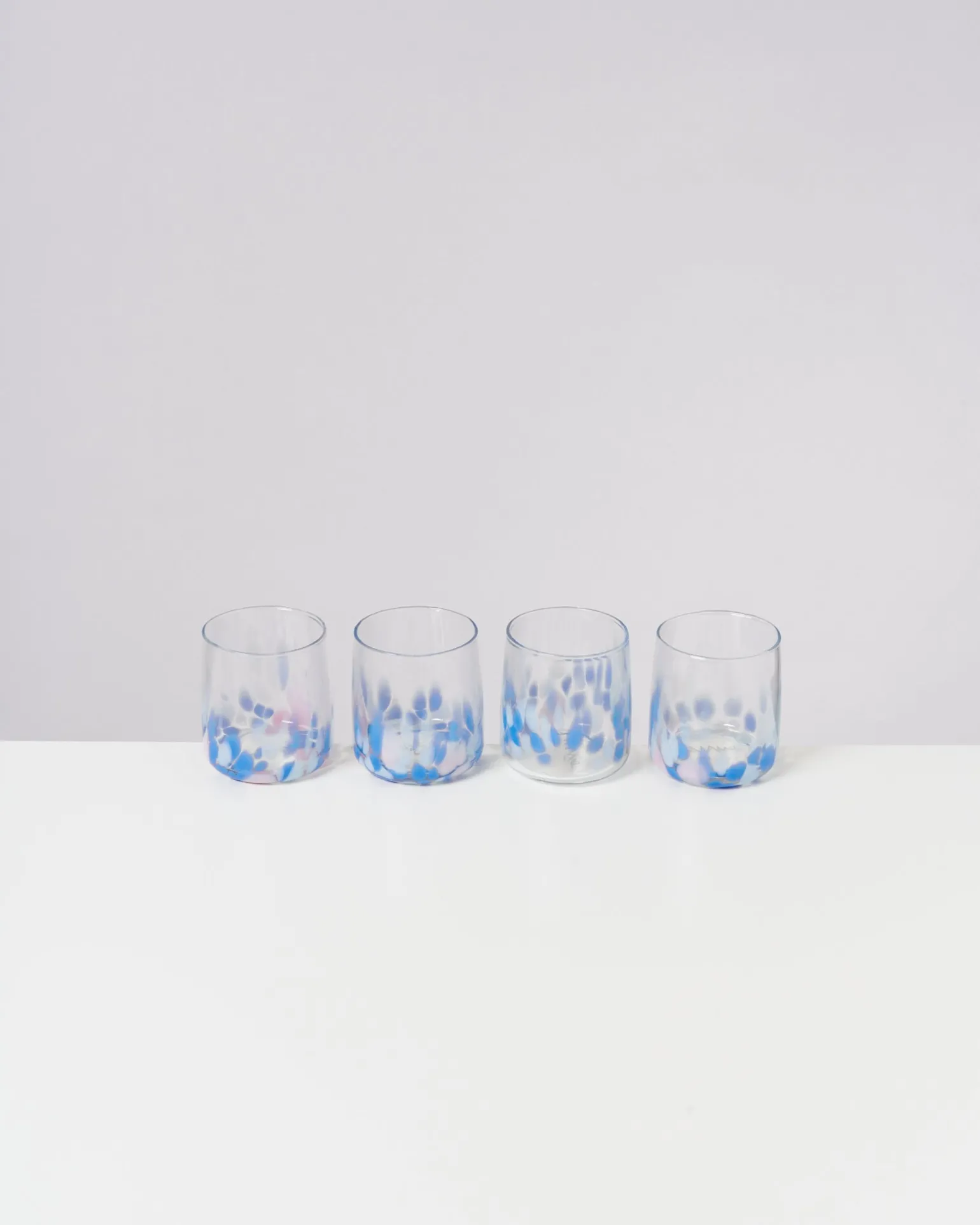 Discount Motel a Miio Alegria - Set Of 4 Glasses Small big drops blue