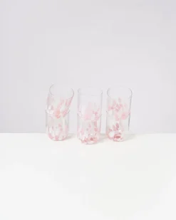Clearance Motel a Miio Alegria - Set Of 6 Glasses Large Drops Rose drops rosé