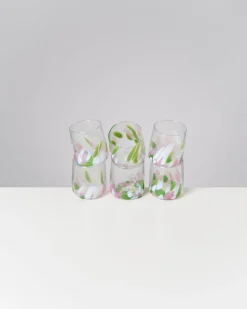 Hot Motel a Miio Alegria 6er Set Glas Klein big drops rosa grün