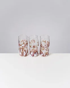 Online Motel a Miio Alegria 6er Set Glas Klein big drops bernstein rosa