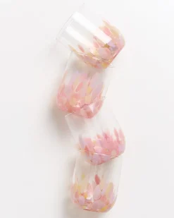 Fashion Motel a Miio Alegria Set Of 4 Glass Large drops pink sand