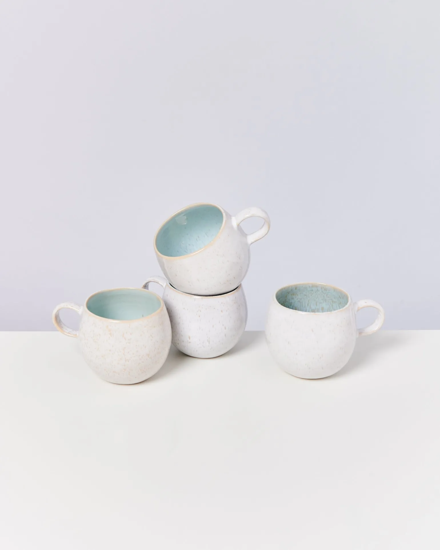 Shop Motel a Miio Areia - Set Of 4 Mugs Big azure