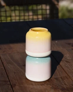 Cheap Motel a Miio Bebé Vase - Yellow Rose Speckled gelb rosa gesprenkelt