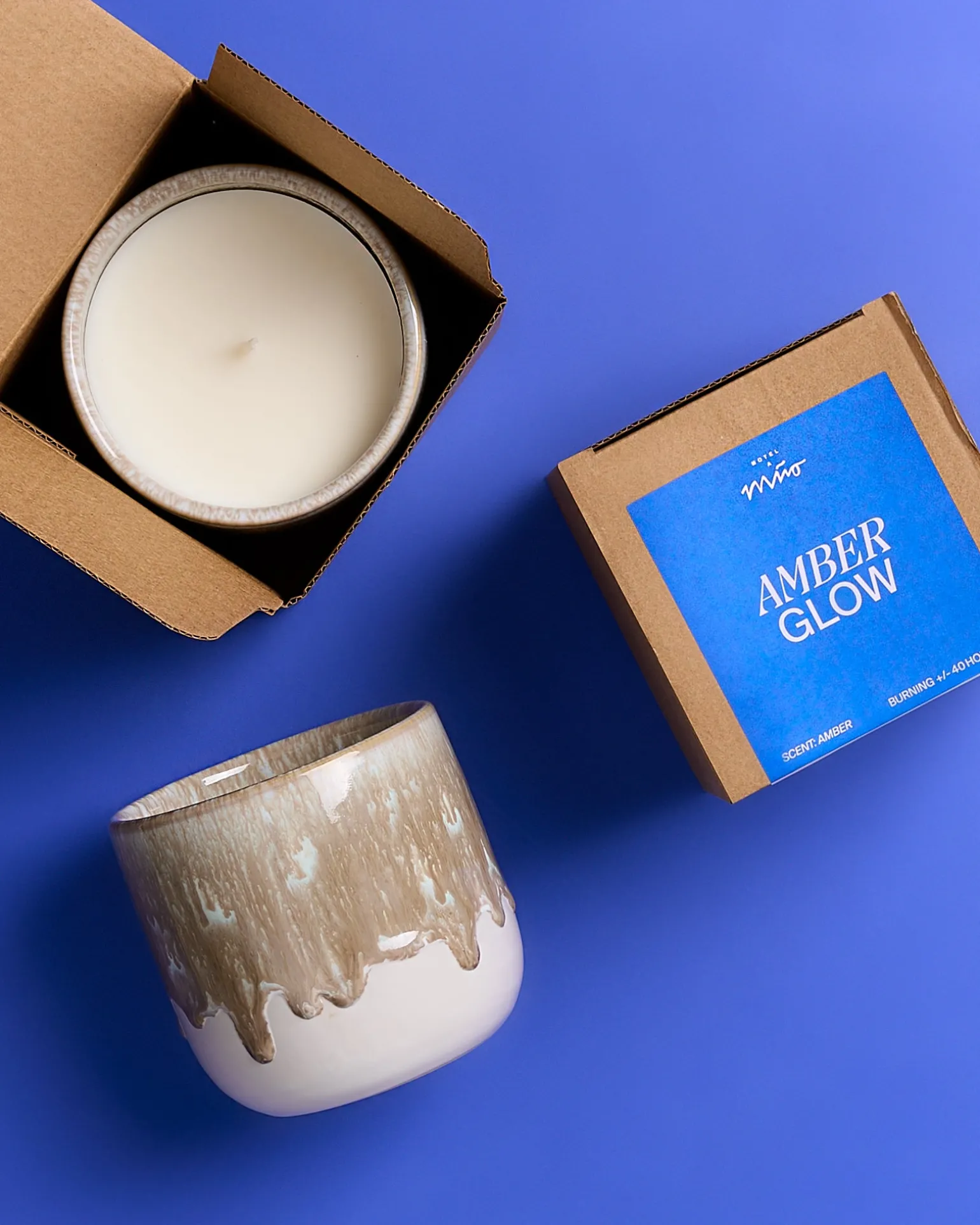 New Motel a Miio Coimbra - Scented Candle “Amber Glow” sand