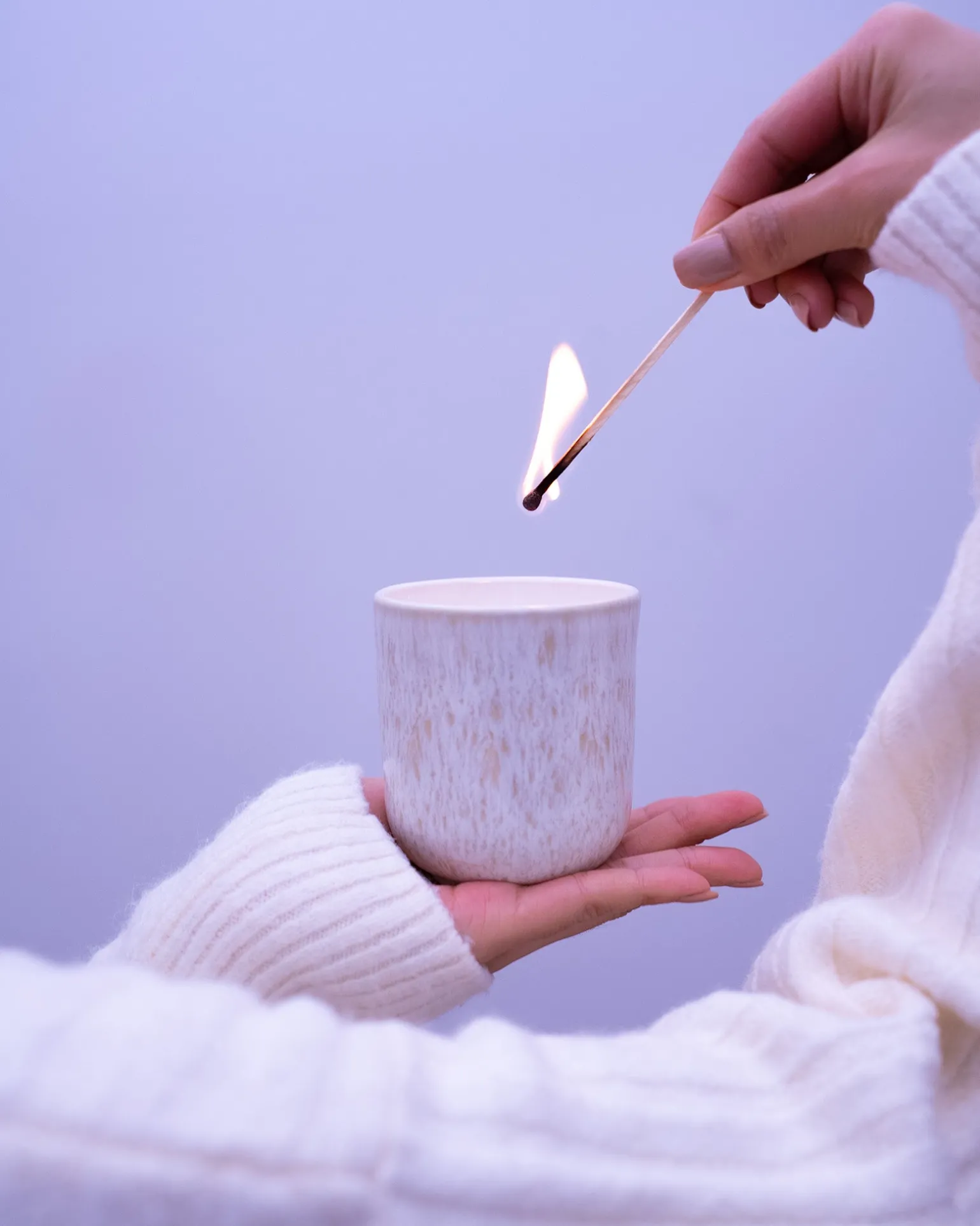 Hot Motel a Miio Copa Alto - Scented Candle "Sandalwood" Sand sand