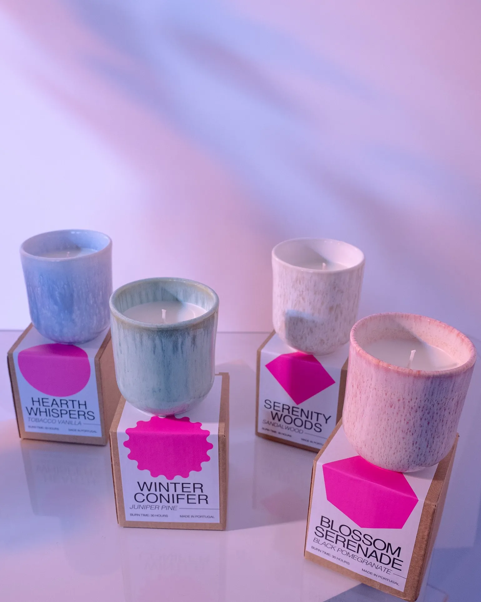 Best Sale Motel a Miio Copa Alto - Scented Candle "Black Pomegranate" Pink rosa