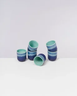 Shop Motel a Miio Copa Alto - Set Of 6 Cups Small Turquoise türkis
