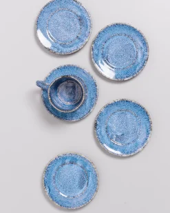 Fashion Motel a Miio Cordoama - Saucer Blue Speckled blau gesprenkelt