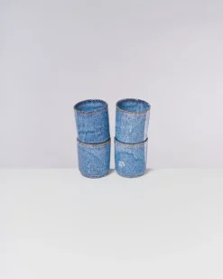 Store Motel a Miio Cordoama - Set Of 4 Cups Big Blue Speckled speckled blue