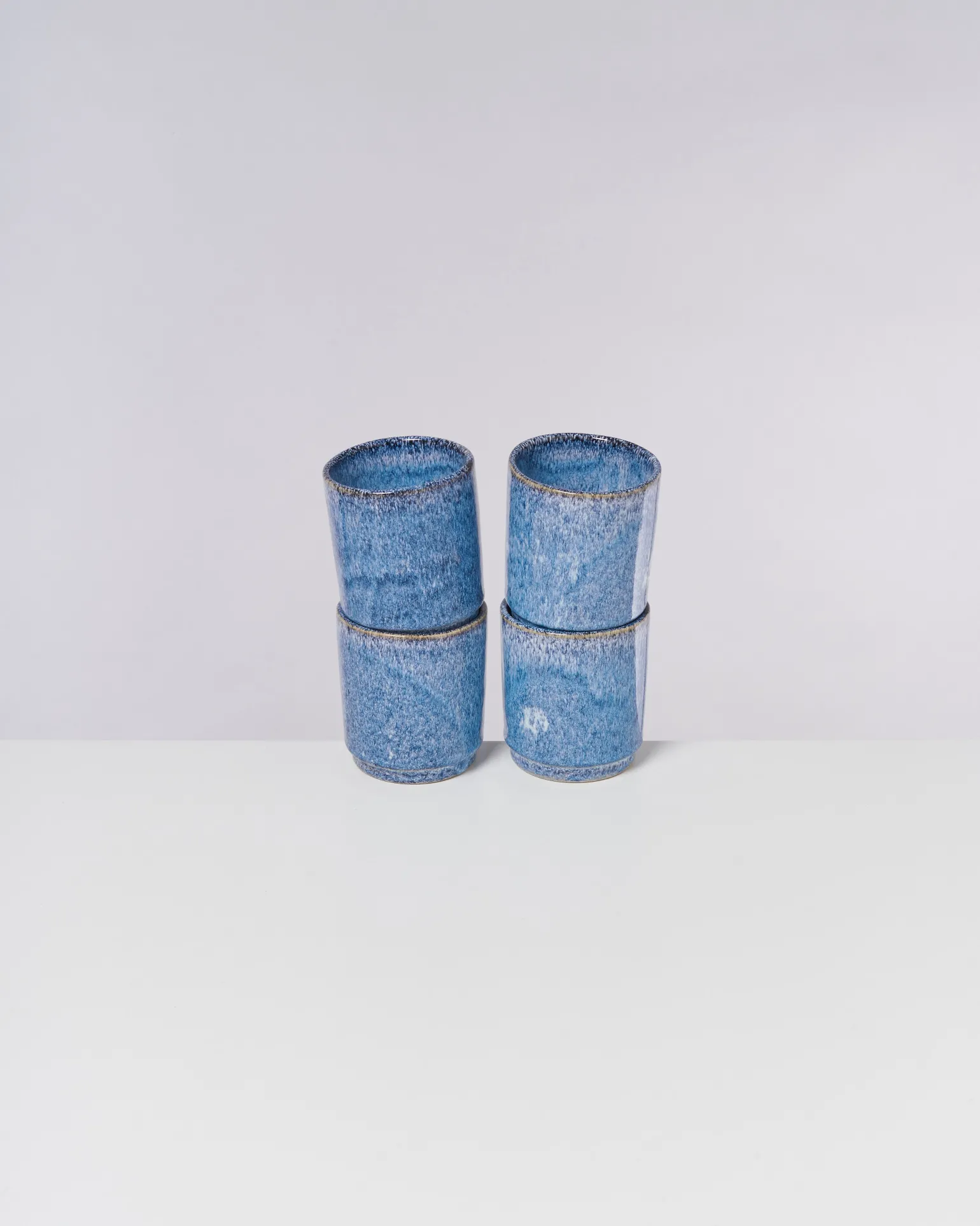 Store Motel a Miio Cordoama - Set Of 4 Cups Big Blue Speckled speckled blue