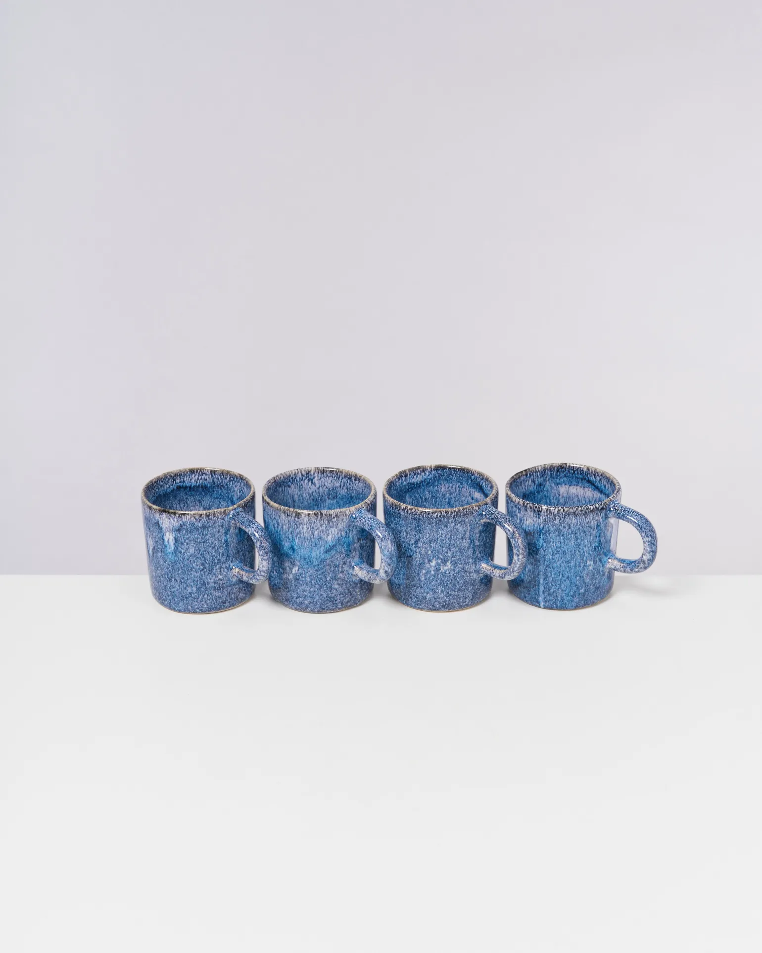 Online Motel a Miio Cordoama - Set Of 4 Mugs Big Blue Speckled speckled blue