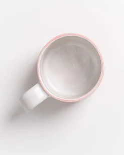 Flash Sale Motel a Miio Costeira Nódoa Tasse Gestreift rosa weiß