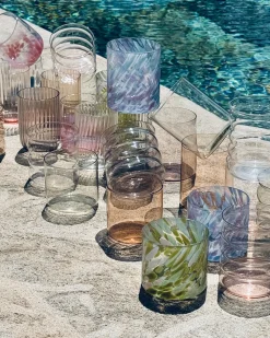 Best Motel a Miio Joia - Glass Small Drops Blue Lilac blau lila