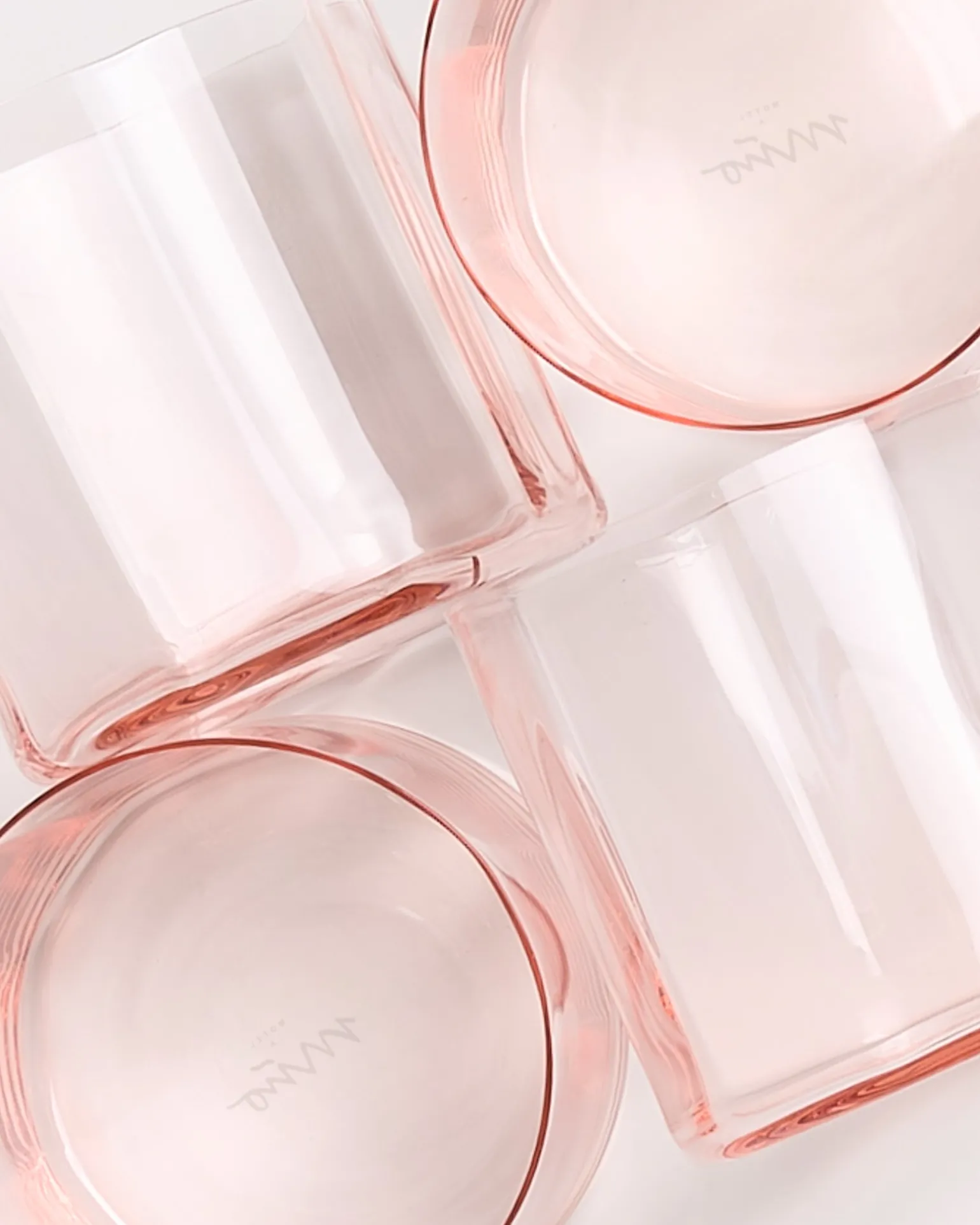 Store Motel a Miio Joia - Set Of 4 Glasses Flower pink opal