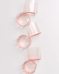 Store Motel a Miio Joia - Set Of 6 Glasses Flower pink opal