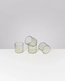 Outlet Motel a Miio Joia - Set Of 4 Glasses Flower Emerald smaragd