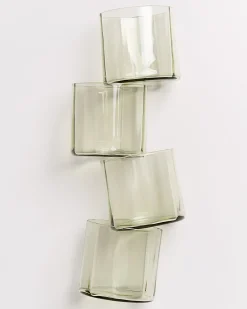 Outlet Motel a Miio Joia - Set Of 4 Glasses Flower Emerald smaragd