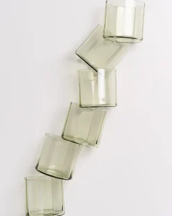 Outlet Motel a Miio Joia - Set Of 6 Glasses Flower Emerald smaragd