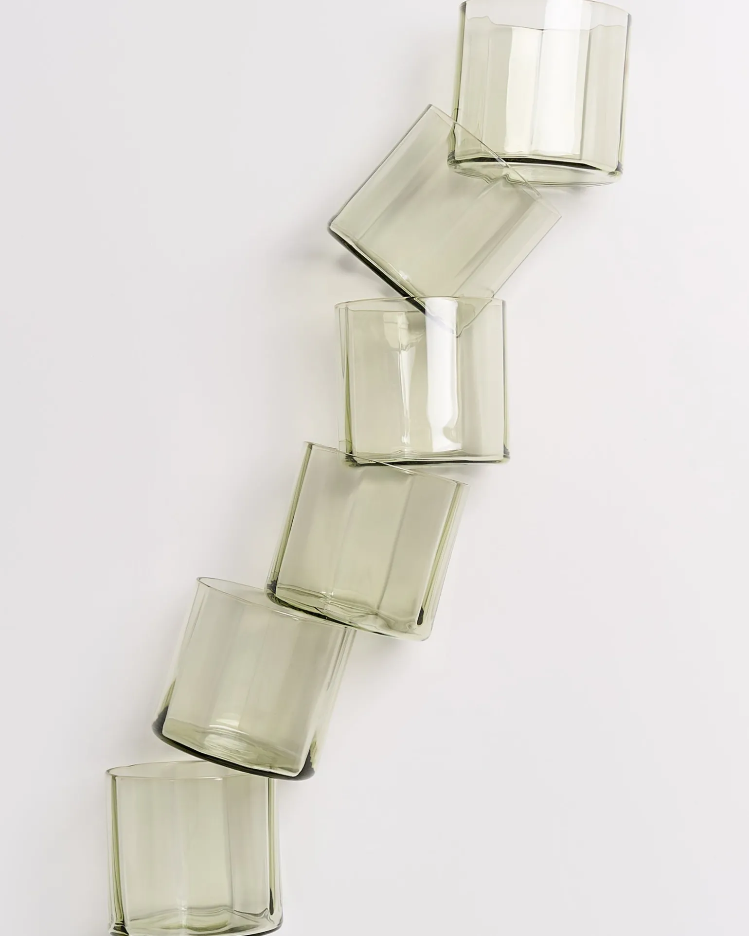 Outlet Motel a Miio Joia - Set Of 6 Glasses Flower Emerald smaragd