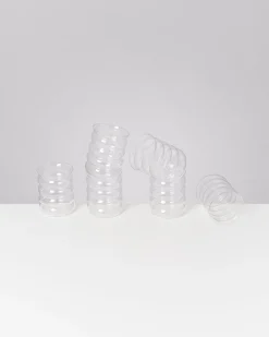 Clearance Motel a Miio Joia - Set Of 6 Glasses Large Bubble Classic transparent