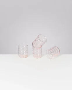 Hot Motel a Miio Joia - Set Of 4 Glasses Large Bubble pink opal