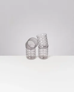 Clearance Motel a Miio Joia - Set Of 4 Glasses Large Bubble e amethist