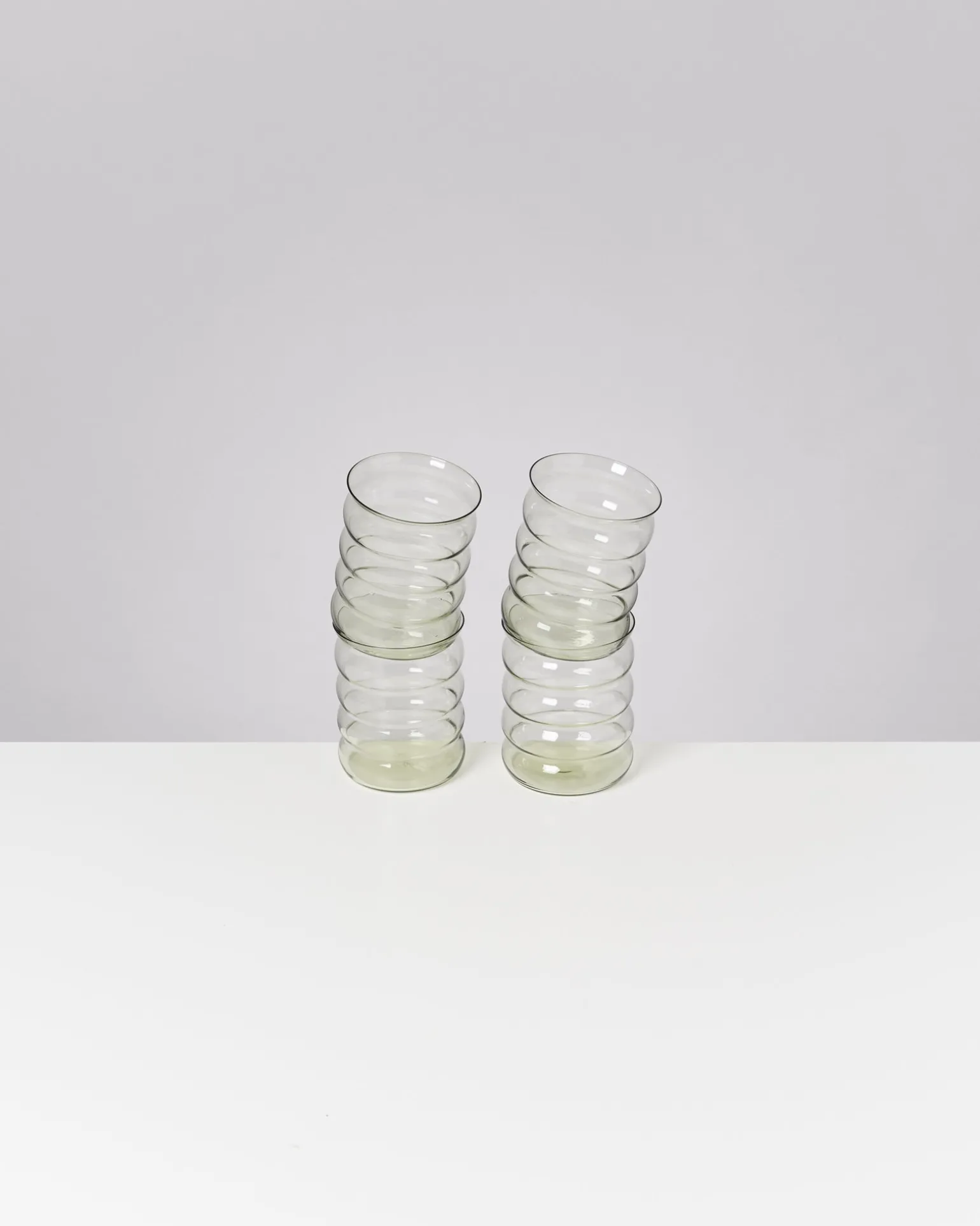 Cheap Motel a Miio Joia - Set Of 4 Glasses Large Bubble Emerald smaragd