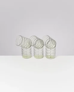 Shop Motel a Miio Joia - Set Of 6 Glasses Large Bubble Emerald smaragd