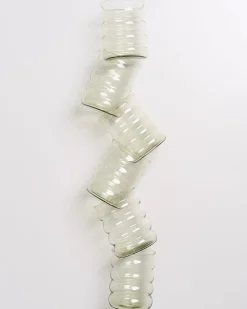 Shop Motel a Miio Joia - Set Of 6 Glasses Large Bubble Emerald smaragd