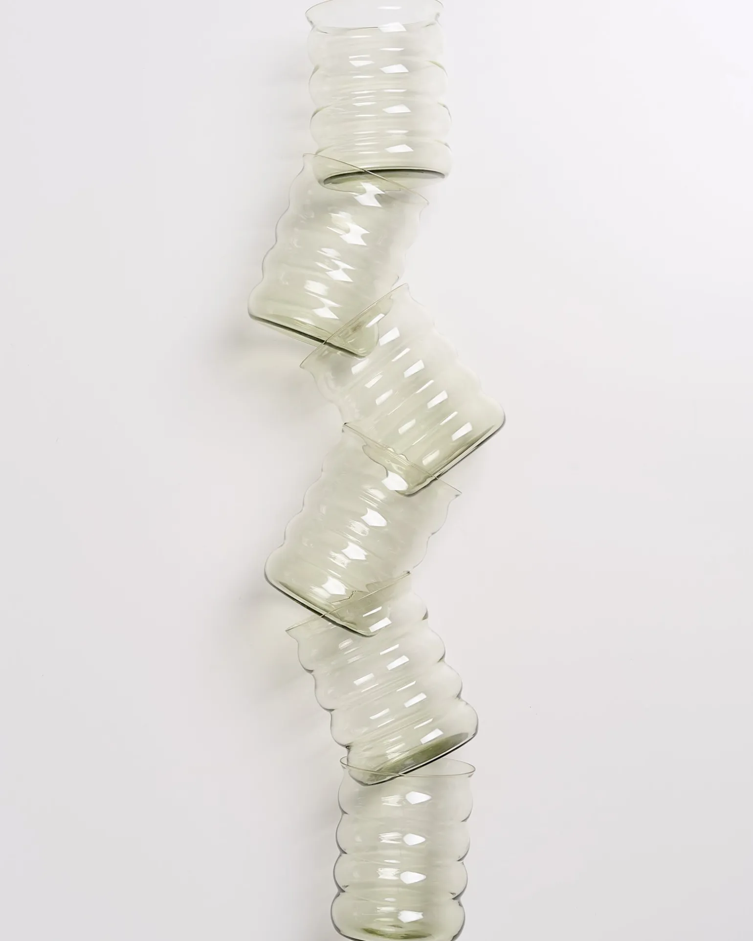 Shop Motel a Miio Joia - Set Of 6 Glasses Large Bubble Emerald smaragd