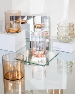 Flash Sale Motel a Miio Joia - Set Of 4 Glasses Riffled mix