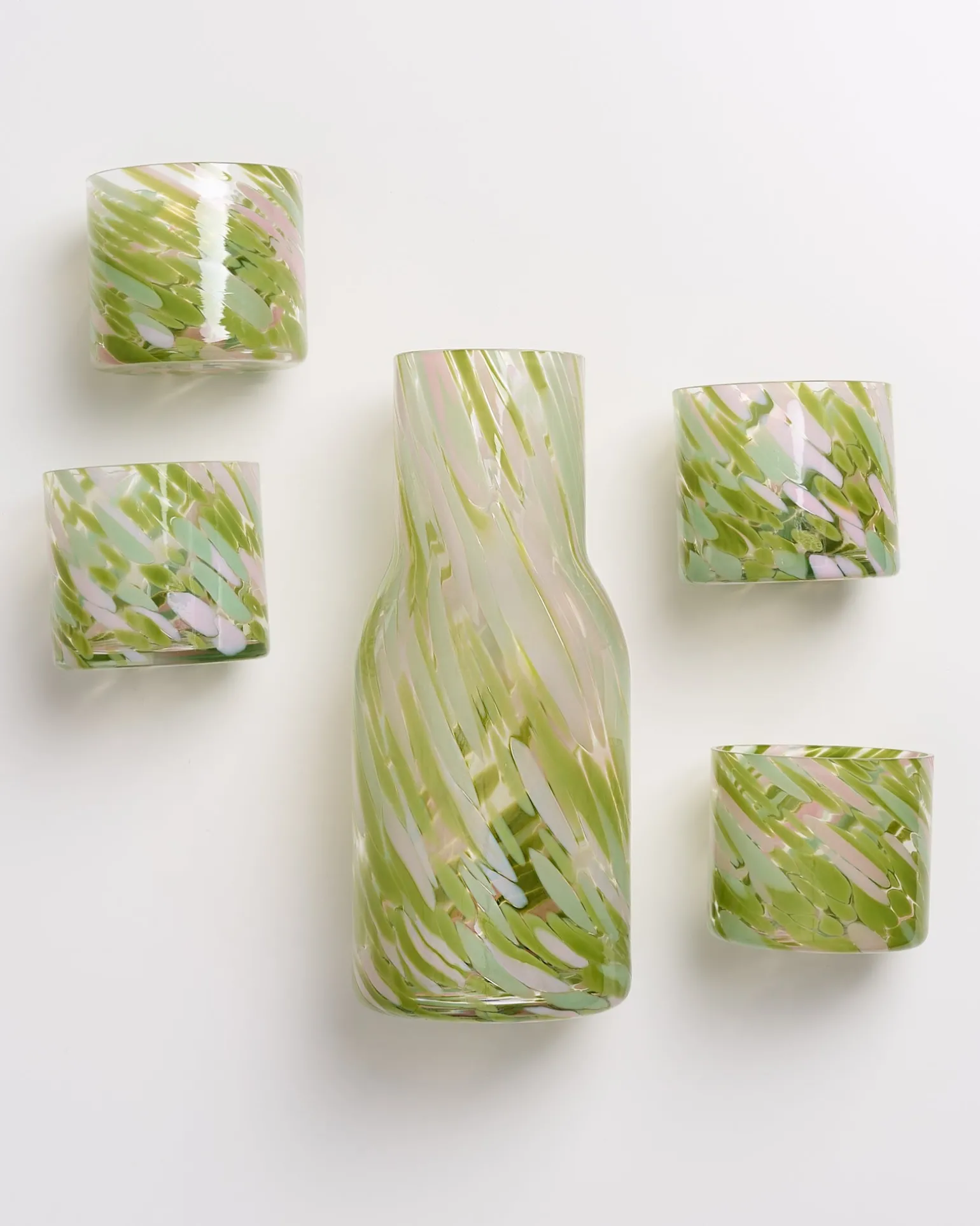 Flash Sale Motel a Miio Joia Drops - Set Of 5 Pieces Small Green Pink grün rosa