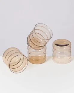 Flash Sale Motel a Miio Joia 4er Set Glas Bubble bronze
