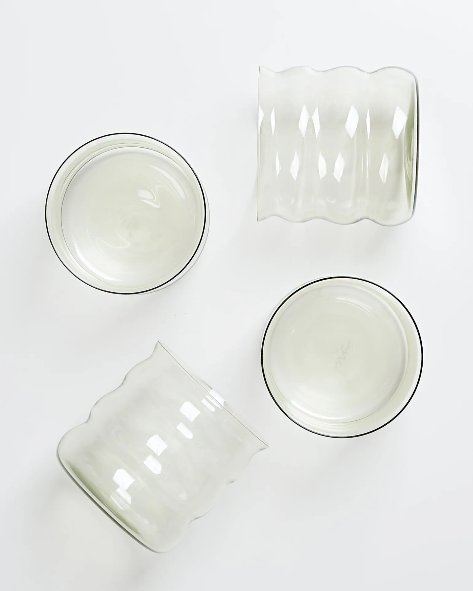 Flash Sale Motel a Miio Joia 4er Set Glas Bubble smaragd