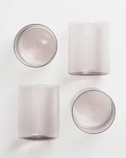 Hot Motel a Miio Joia 4er Set Glas Groß amethist