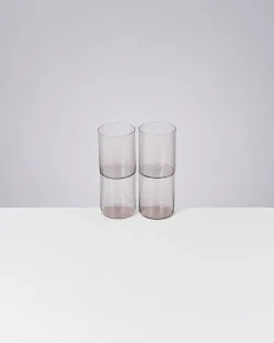 Hot Motel a Miio Joia 4er Set Glas Groß amethist