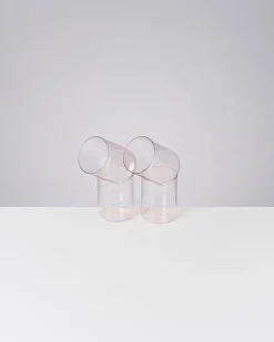 Shop Motel a Miio Joia 4er Set Glas Groß pink opal