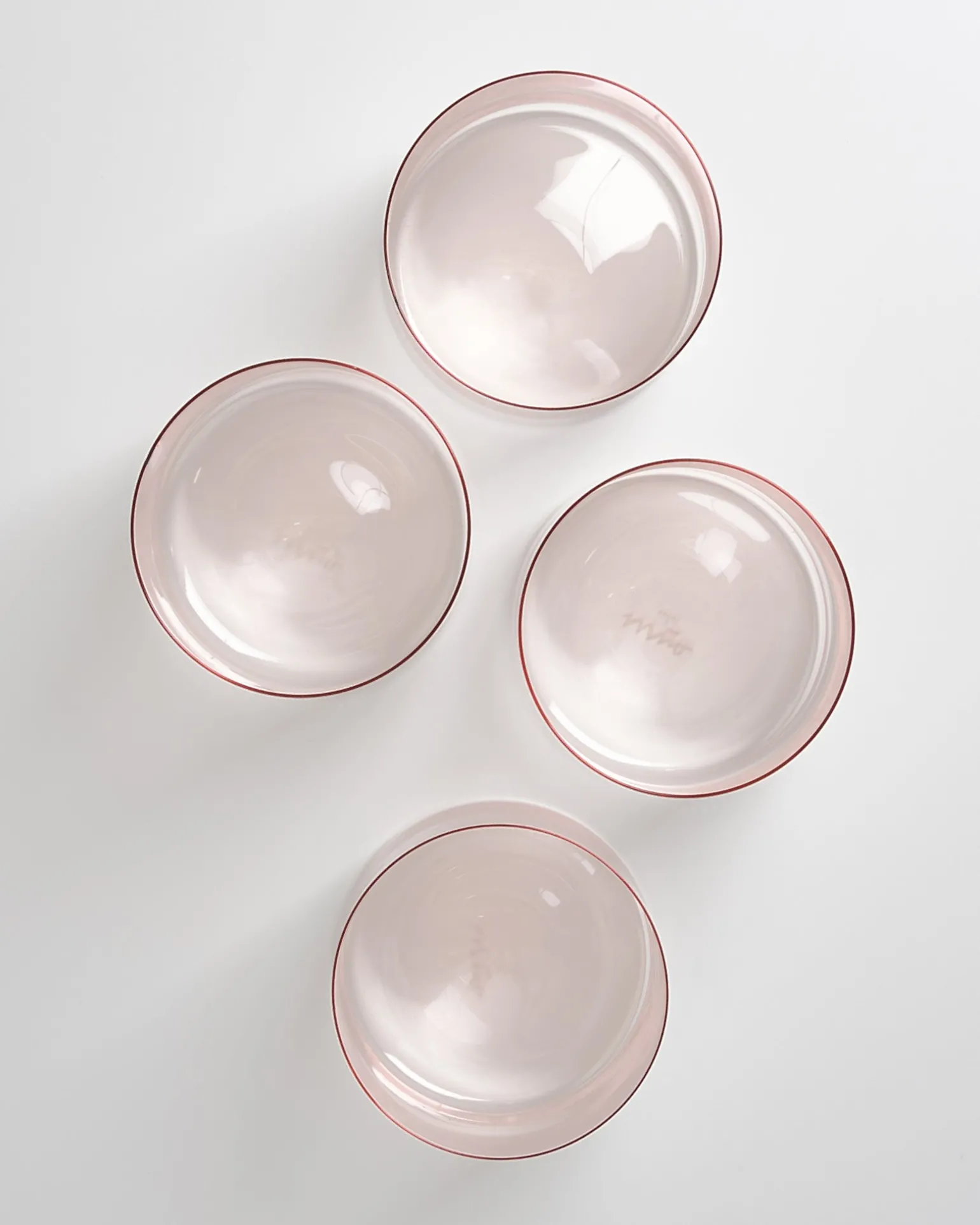 Shop Motel a Miio Joia 4er Set Glas Groß pink opal