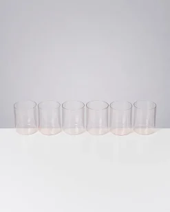 Sale Motel a Miio Joia 6er Set Glas Groß pink opal