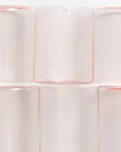 Sale Motel a Miio Joia 6er Set Glas Groß pink opal