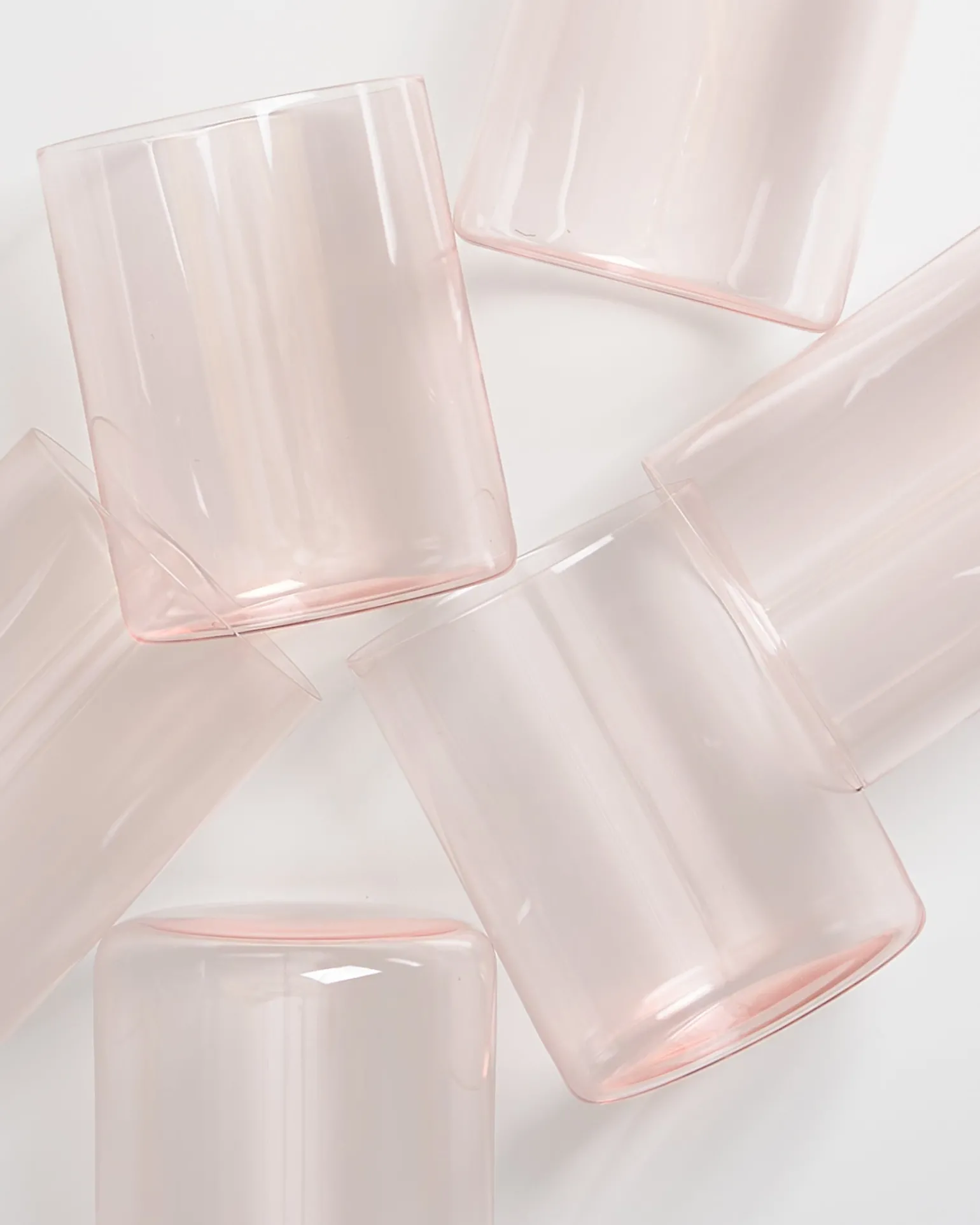 Sale Motel a Miio Joia 6er Set Glas Groß pink opal