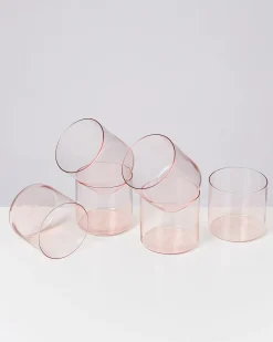 Cheap Motel a Miio Joia 6er Set Glas Klein pink opal