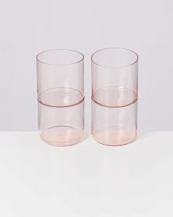 Best Motel a Miio Joia 4er Set Glas Klein pink opal