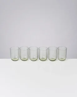Cheap Motel a Miio Joia 6er Set Glas Riffled smaragd