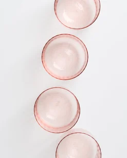 Fashion Motel a Miio Joia 4er Set Glas Riffled pink opal