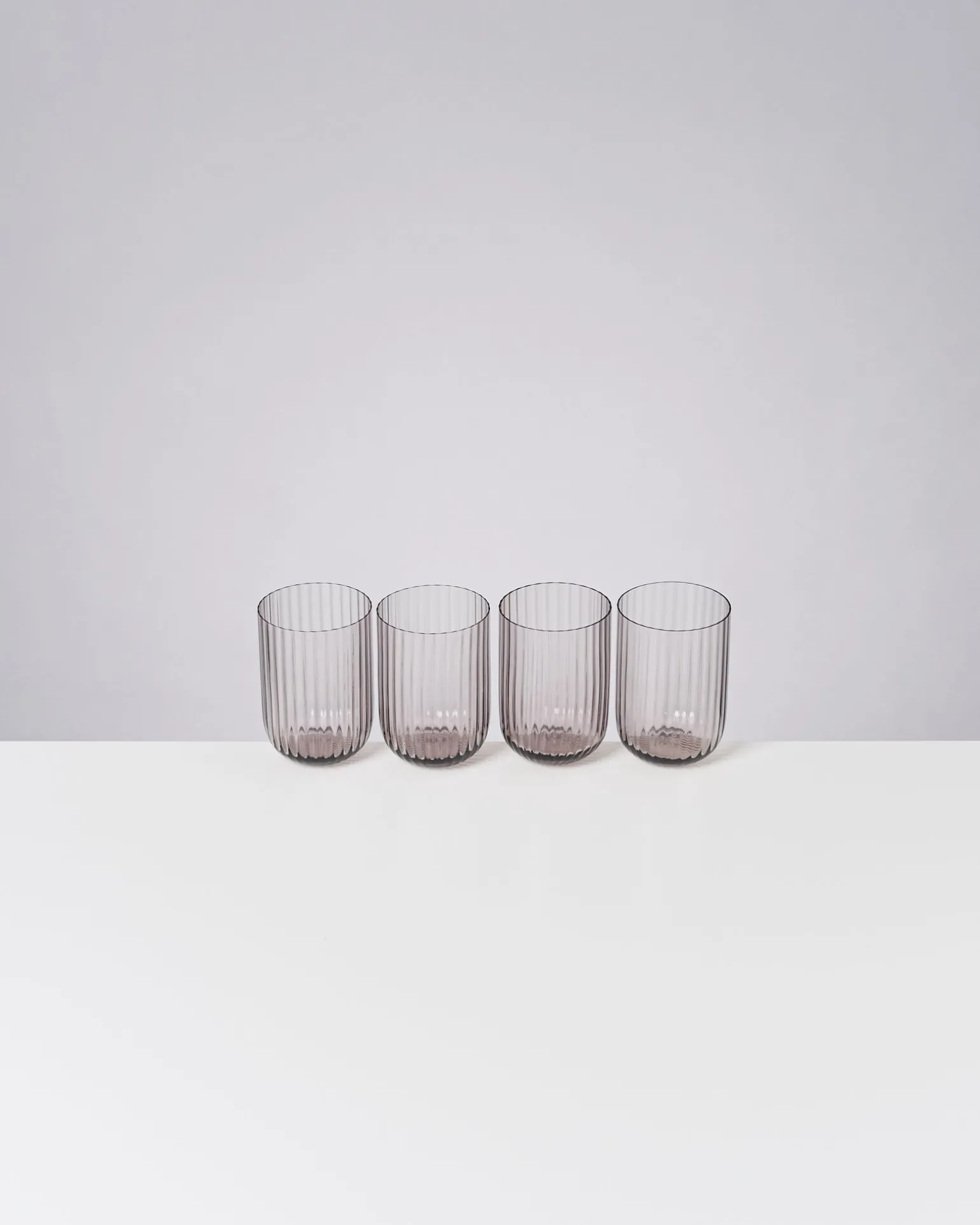 Discount Motel a Miio Joia 4er Set Glas Riffled amethist