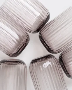 Sale Motel a Miio Joia 6er Set Glas Riffled amethist